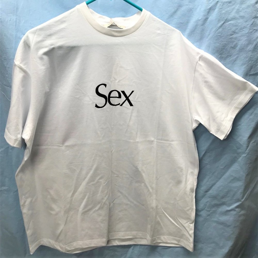 NWT Christopher Kane Size M Sex White T-Shirt - Made in Italy